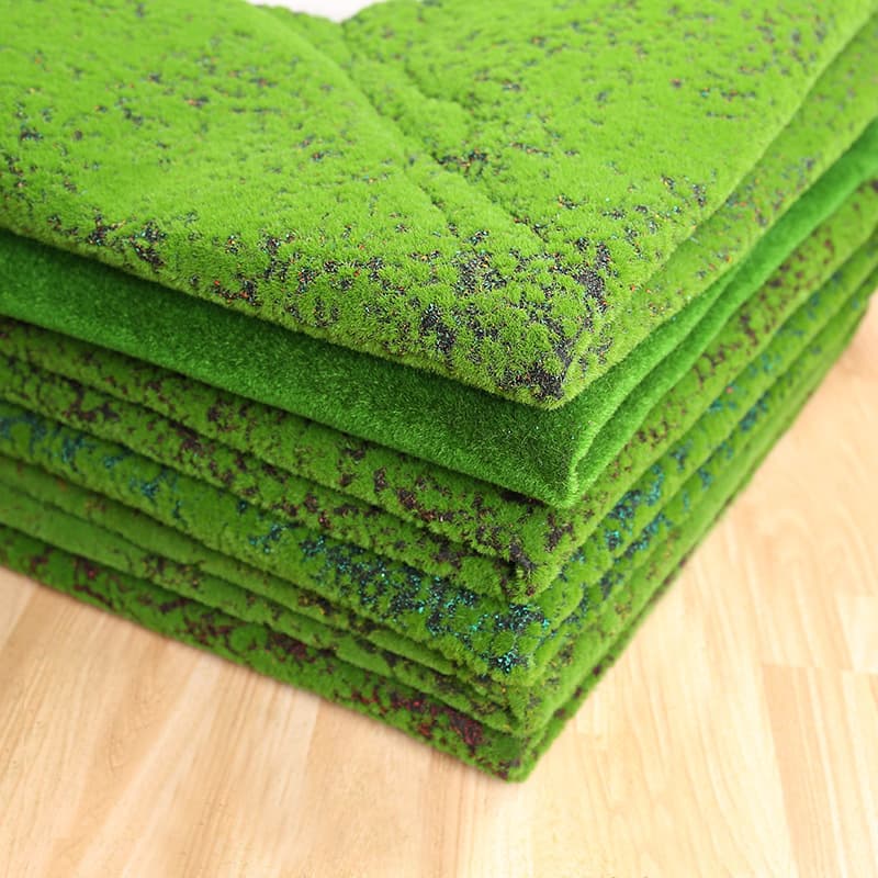 Simulation of moss Grass skin green artificial moss moss background wall Plant wall, micro -landscape decoration of moss grass leather lawn 3