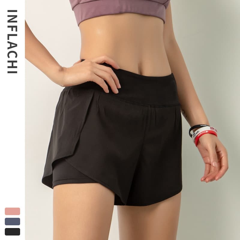 Sports set, shorts, trousers, rostometer for gym, breathable quick dry protective underware for yoga, for running, high waist 2