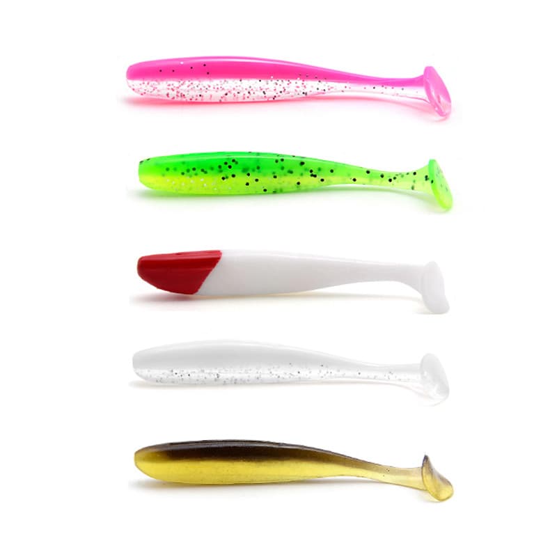 Soft Bait Fishing Lure with Hook - Texas Style Bass Worm 5