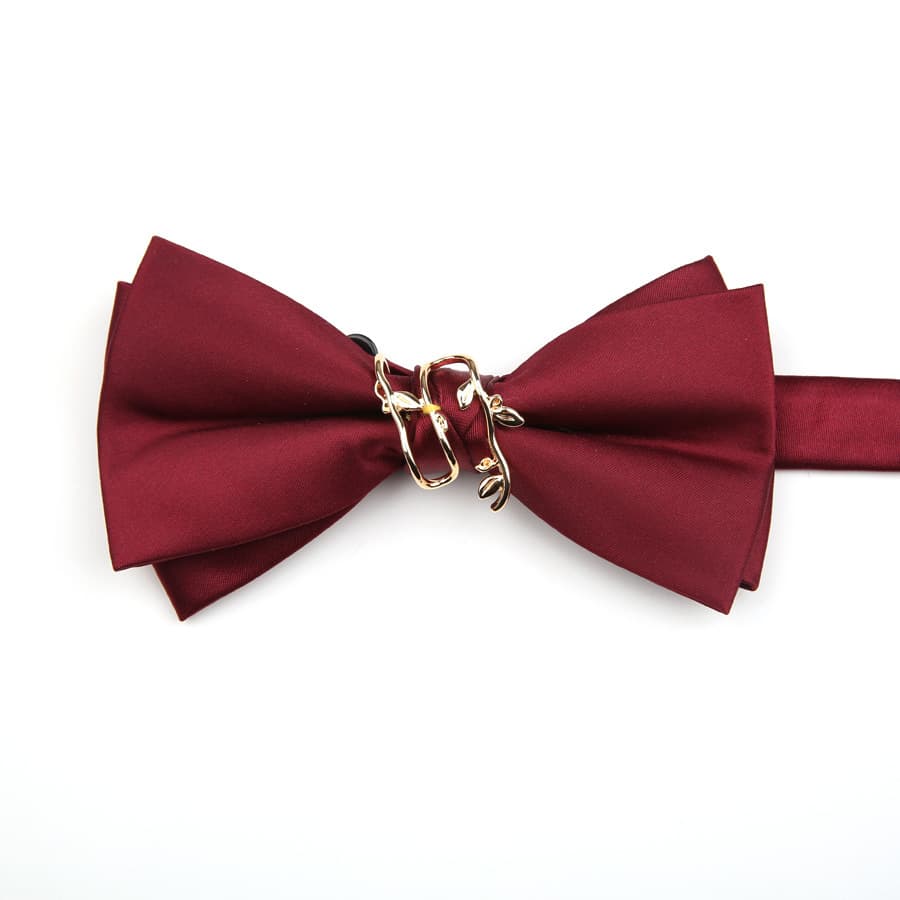 Red black bow tie, suit with bow 5