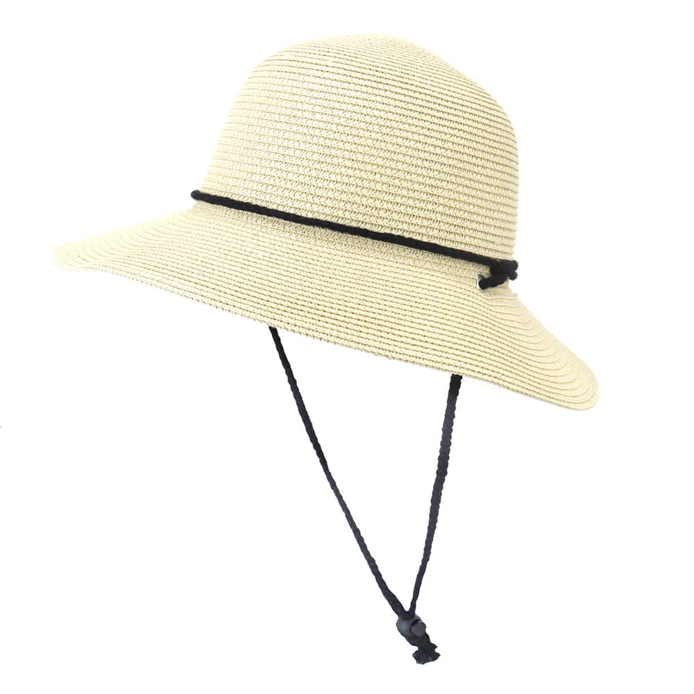 The new spring and summer pot fisherman hat male and female women traveling on the beach big along the dotted straw hat shading fashion sun hat 4