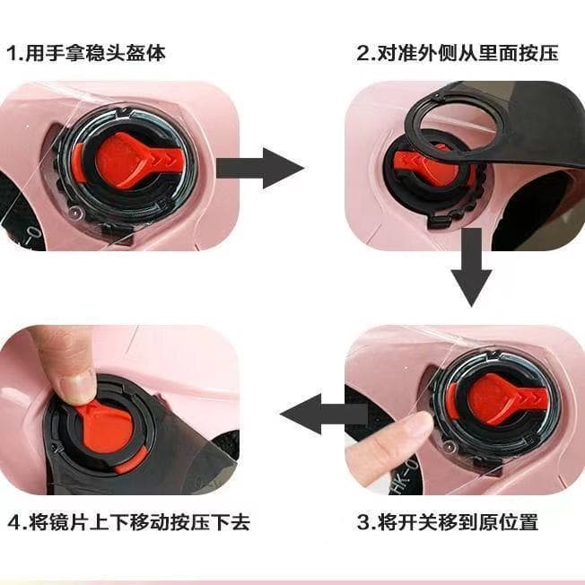 Electric car, helmet with accessories, plastic lens 3