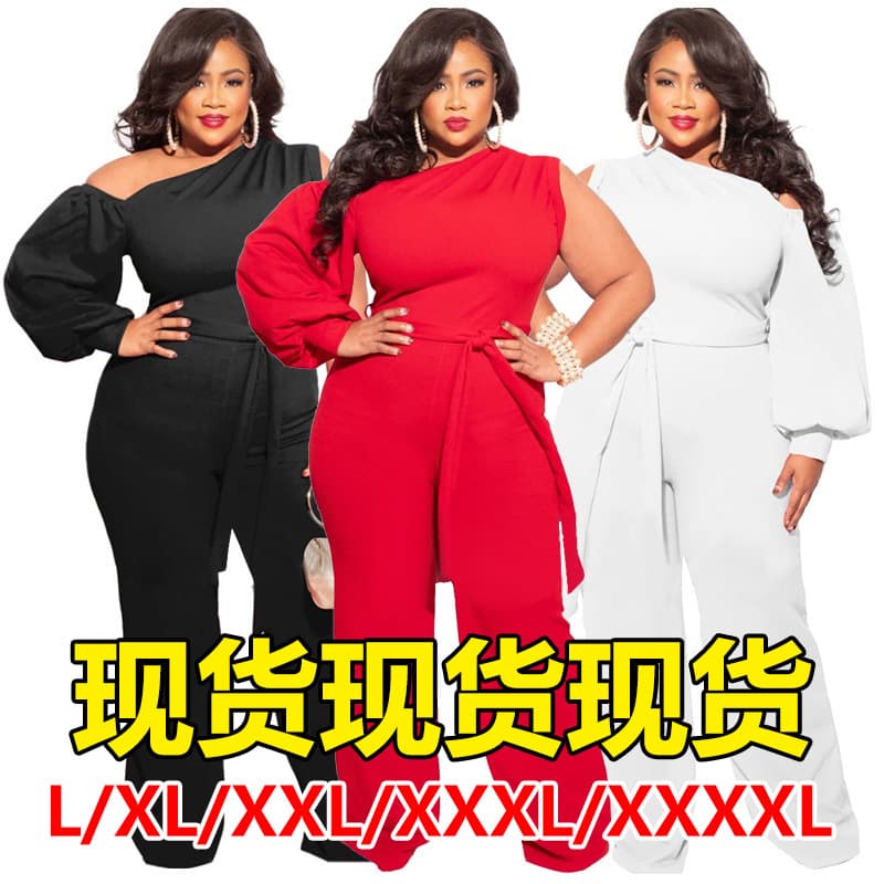 (Cross-border trading), summer trousers, Amazon, 2021 collection, European style, plus size, loose fit 1