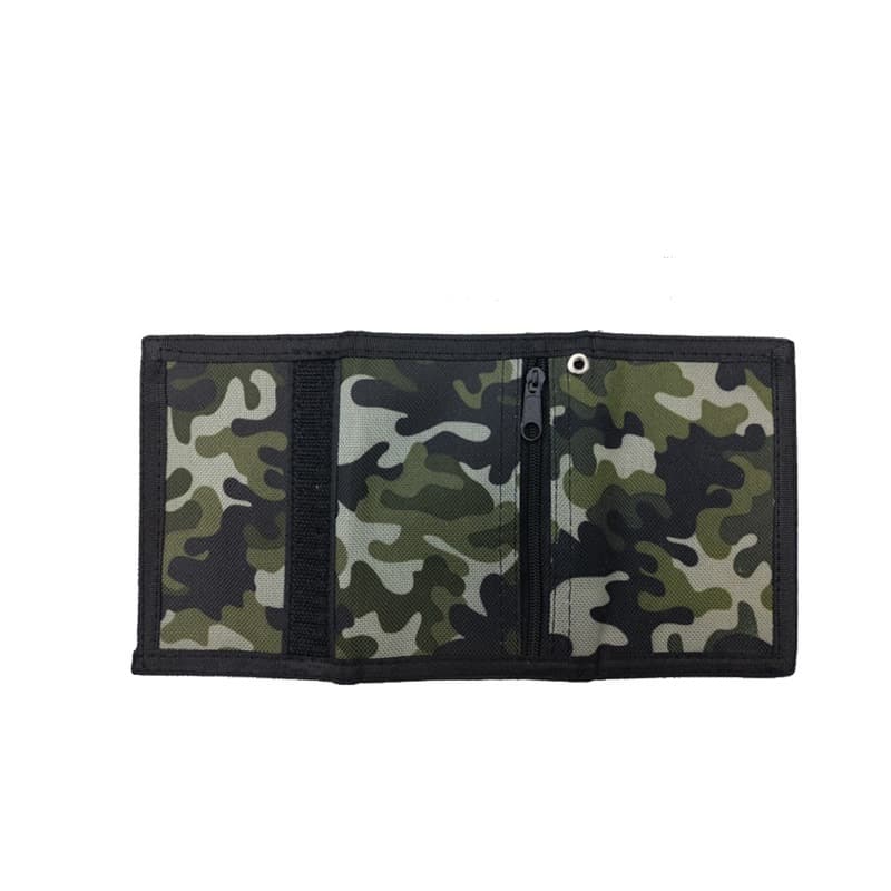 (Cross-border trading), camouflage folding short wallet, anti-theft, polyester, oxford cloth 4