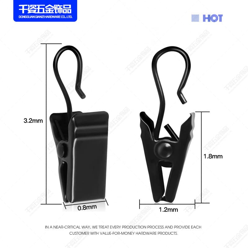 Cloth stainless steel, curtain, metal accessories, style 2