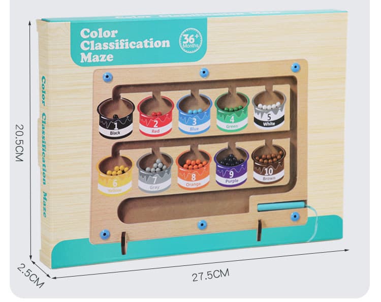 Digital cognitive rollerball magnetic pen, labyrinth, smart toy, early education, color, classification 8