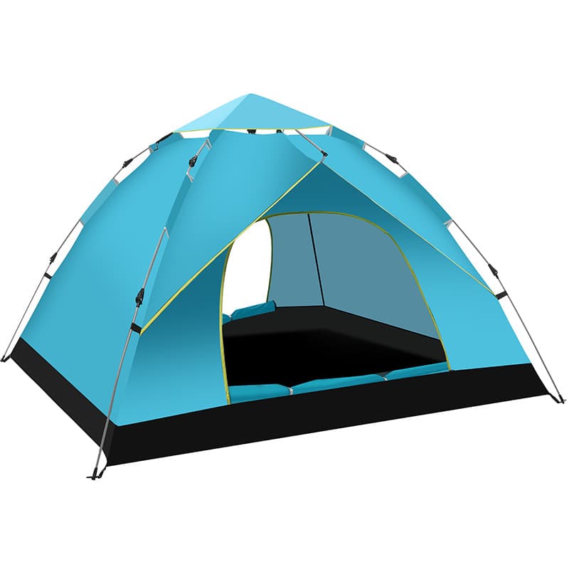 Travel handheld automatic tent, equipment for camping, (Physicals), fully automatic, increased thickness 4