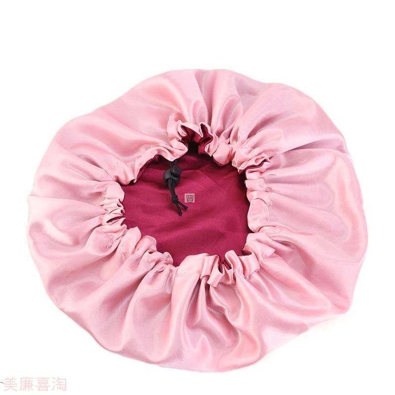 WOMEN NIGHT SLEEP CAP SATIN ELISTIC BONNET HAT FOR HAIR CARE 3