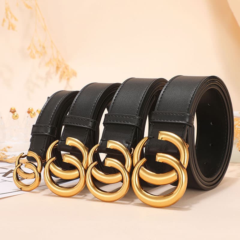 Fashionable universal leather belt, accessory, simple and elegant design, high-quality style, for beloved 3