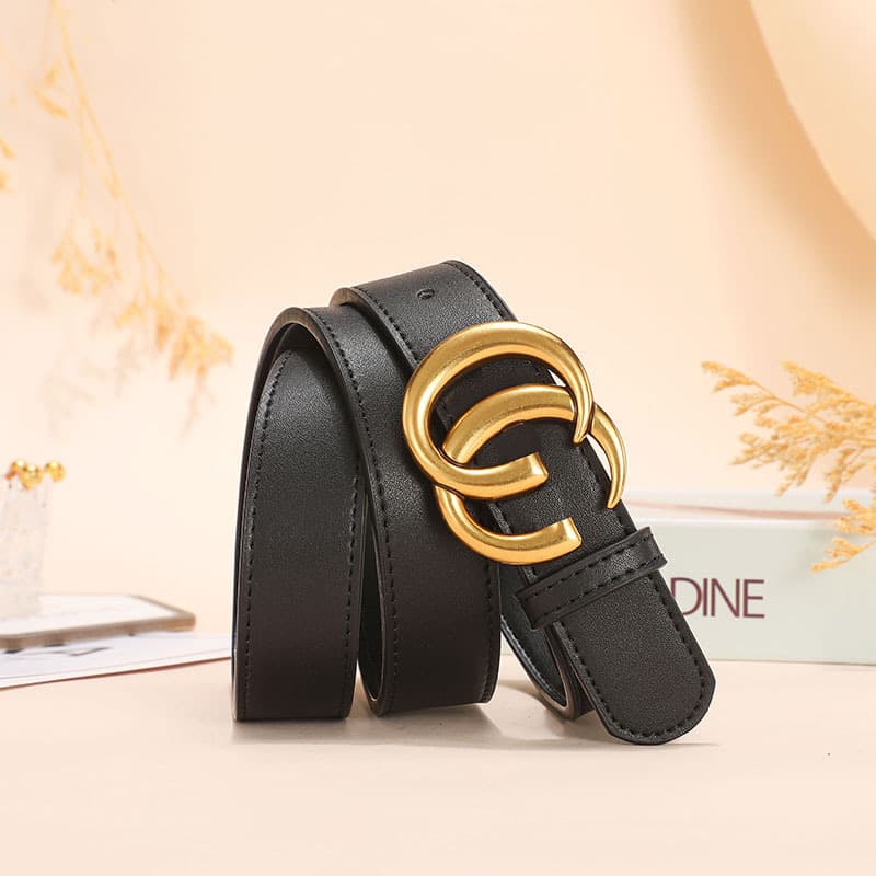 Fashionable universal leather belt, accessory, simple and elegant design, high-quality style, for beloved 4