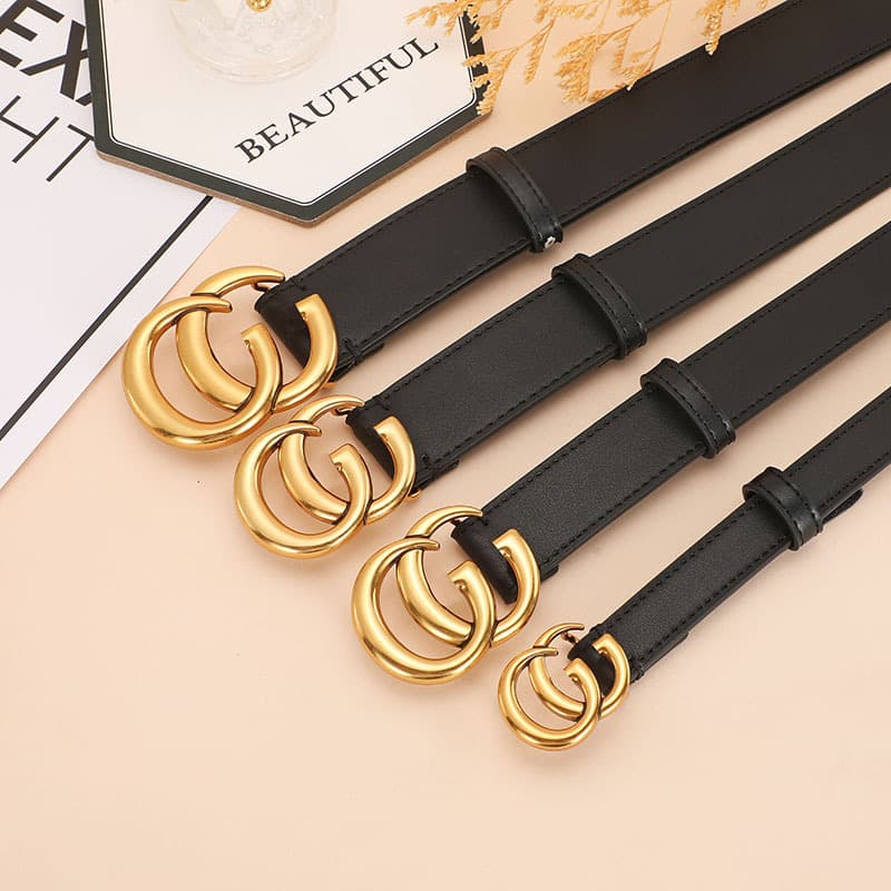 Fashionable universal leather belt, accessory, simple and elegant design, high-quality style, for beloved 1