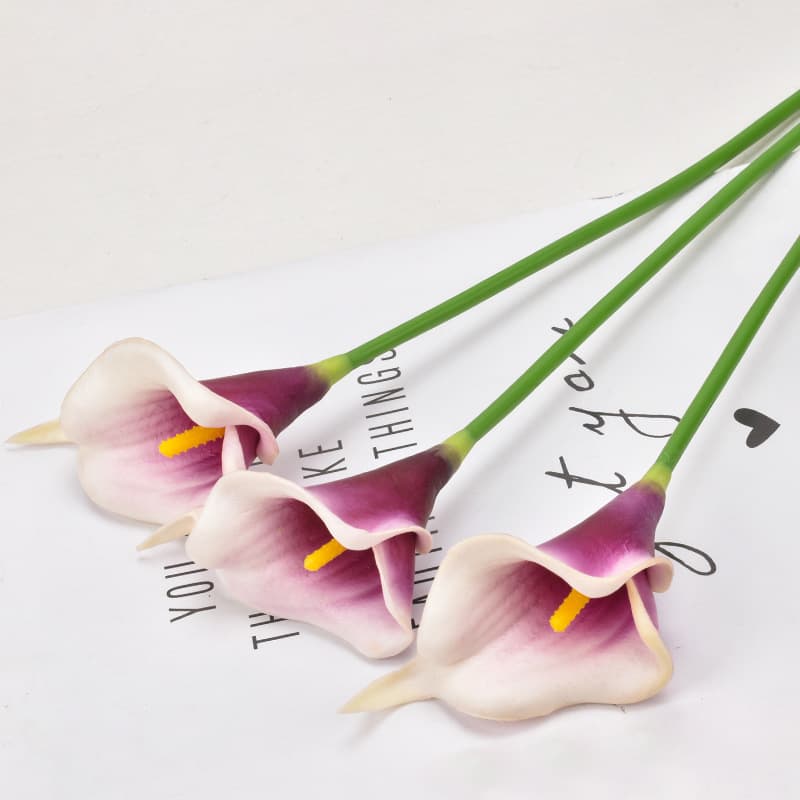 (Wholesale), polyurethane small realistic calla lilies for home use 3
