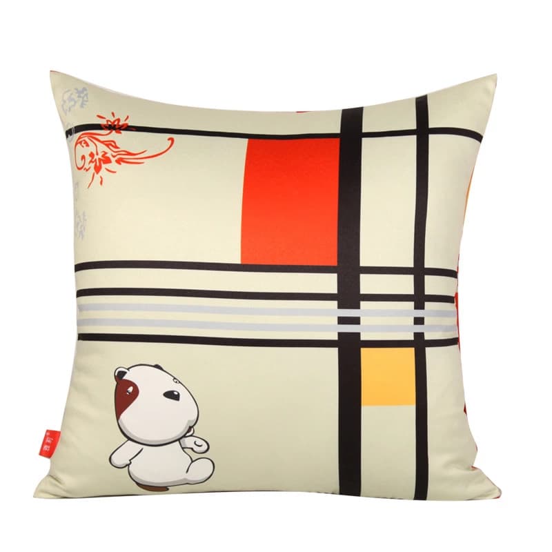 Cartoon neck pillow, sofa for home use, back pillow, with neck protection 5