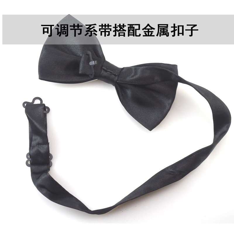 Red bow tie with bow, suit, dress 4