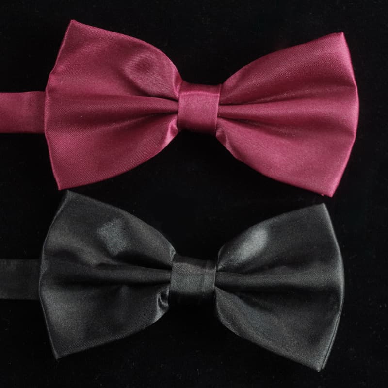 Red bow tie with bow, suit, dress 1