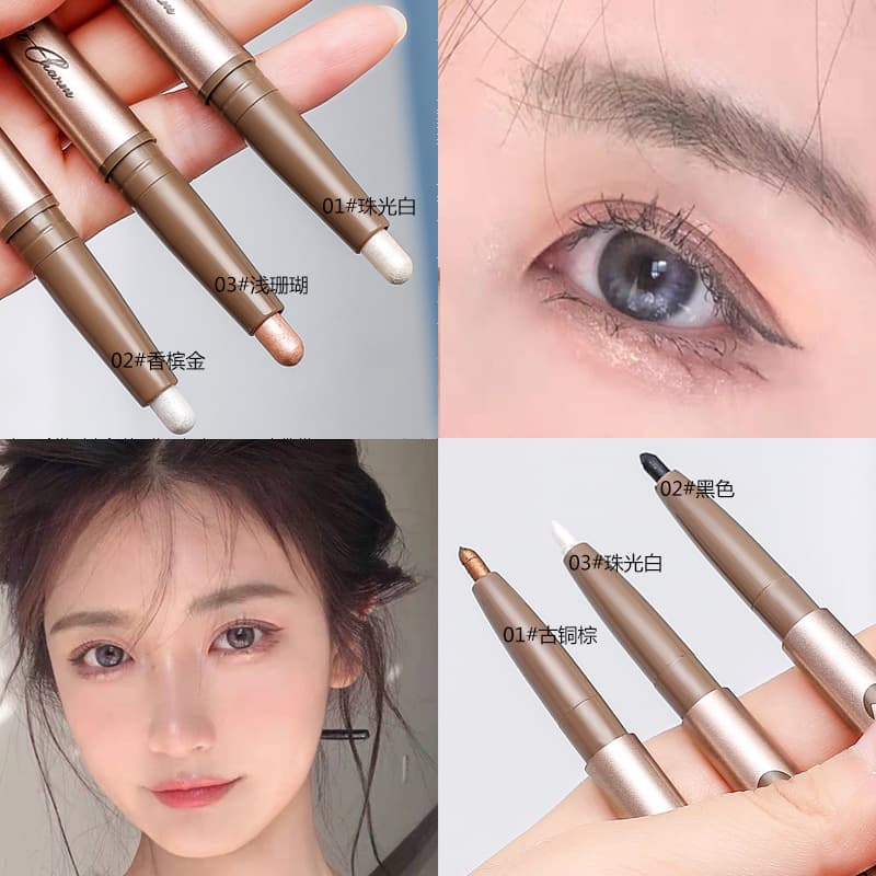 Two-Headed Eyeshadow Stick with Pearl Light Effect 3
