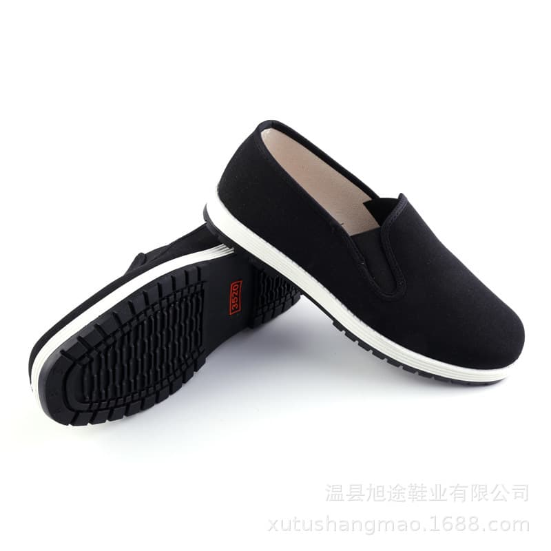Three Army 3520 Herbal Black Cloth Shoes Quality Price and Elderly Beijing Foot Shoes Men's Nods Band Work Shoes One Passing Black 2