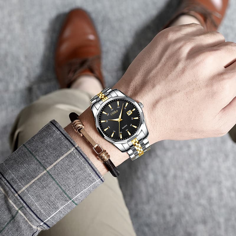 (Cross-border trading), waterproof men's watch, universal steel belt, quartz watches, fully automatic 4