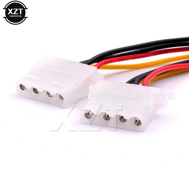 SATA male to 2-port IDE power cable SATA15p male one-to-two to large IDE serial port to 4-pin female 2