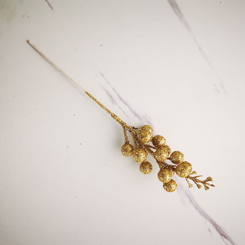 Manufacturer supplies Christmas decorations, golden pink balls, grape berries, festive atmosphere decoration, sequin accessories, festive atmosphere 4