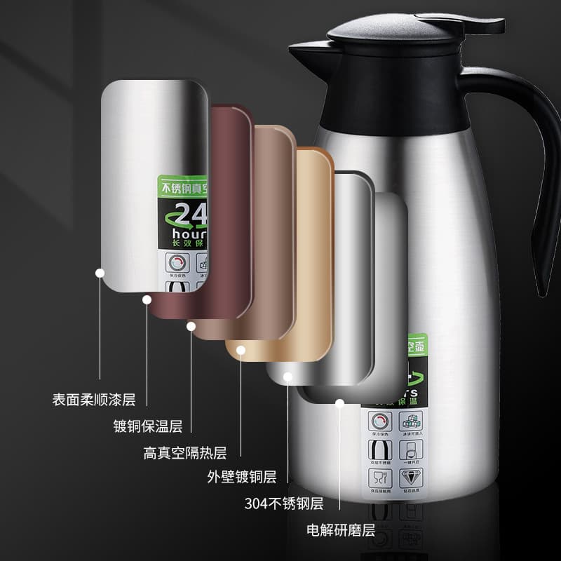 Vacuum thermos stainless steel, coffee pot for home use for commercial use, stainless steel AISI 304, Birthday gift, with your logo imprint 2