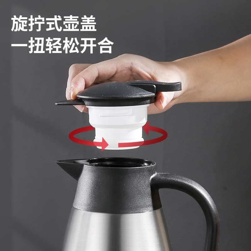 Vacuum thermos stainless steel, coffee pot for home use for commercial use, stainless steel AISI 304, Birthday gift, with your logo imprint 3