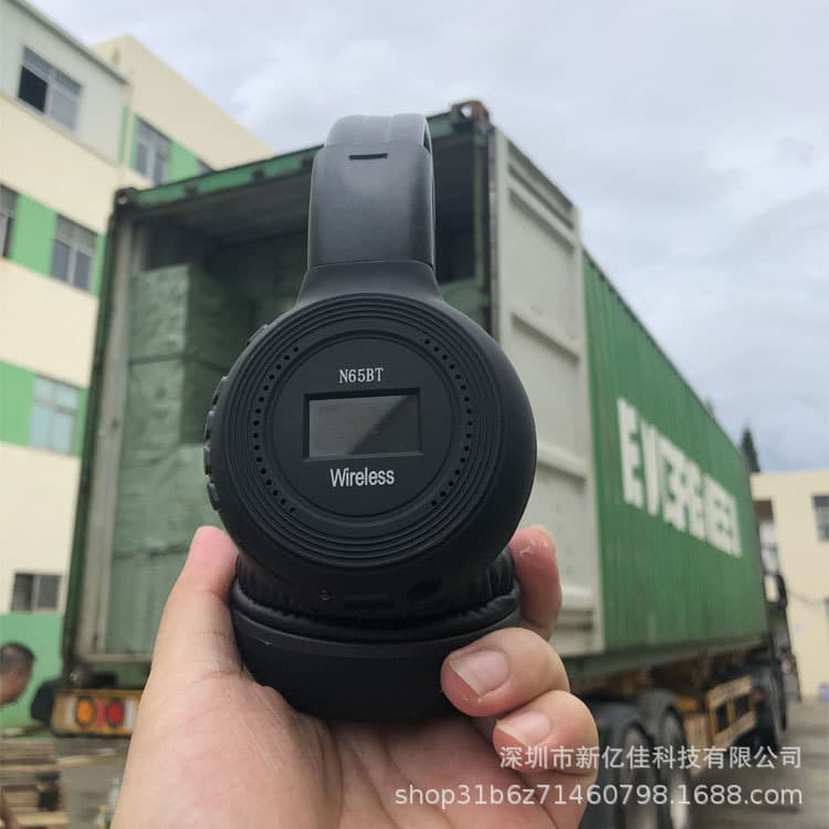 N65bt wireless head wearing Bluetooth headset plug fm radio wireless Bluetooth headset N65bt wholesale 1
