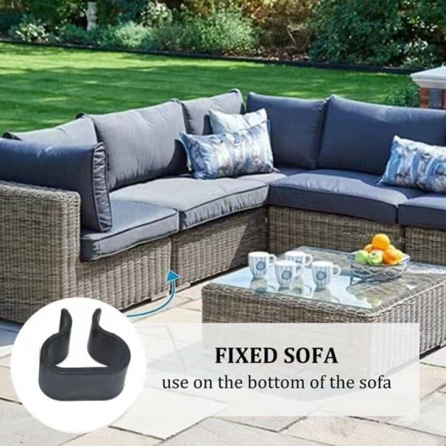 [跨境新品沙发藤制家具夹柳条露台家具夹子Patio Wicker Furniture] 3
