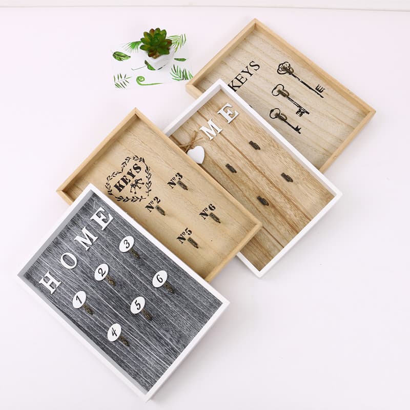 Creative wooden accessory for keys, European style 1