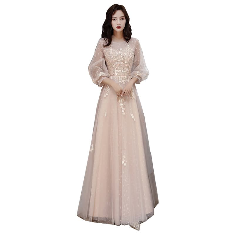 Long spring summer elegant evening dress, cocktail bridesmaid dress 5