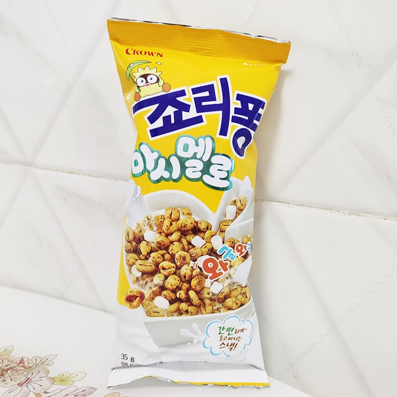 Imported snacks and leisure foods puffed South Korea Kelian marshmallow wheat spatules 35g original flavor 2