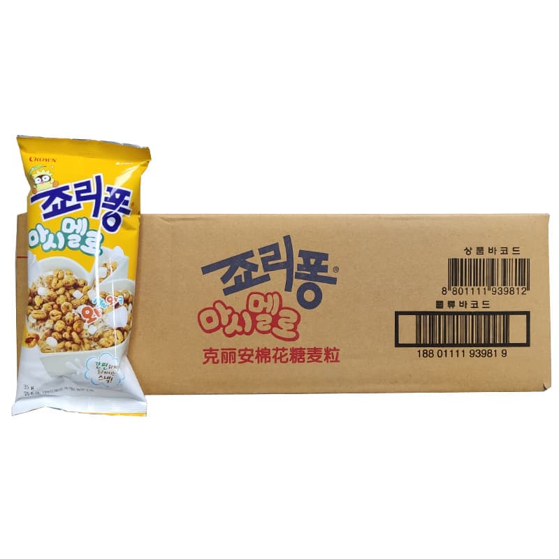 Imported snacks and leisure foods puffed South Korea Kelian marshmallow wheat spatules 35g original flavor 3