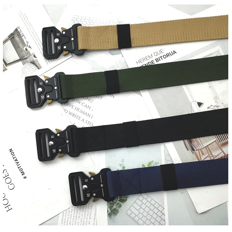 Long tactics travel belt with clasp, buckle 2