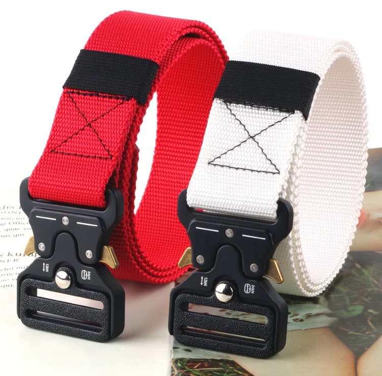 Long tactics travel belt with clasp, buckle 4