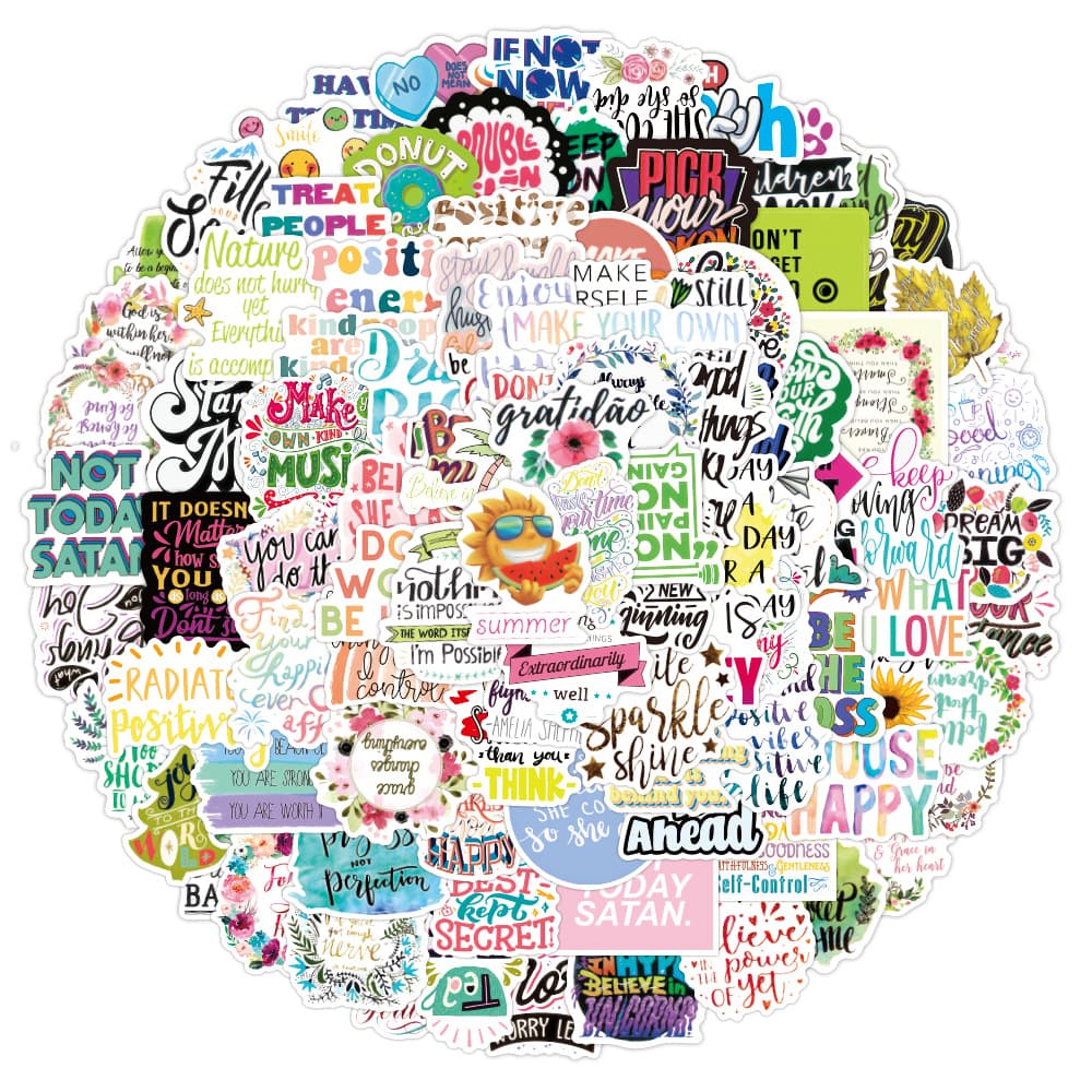 Sticker, suitcase, waterproof phone case, English letters 2
