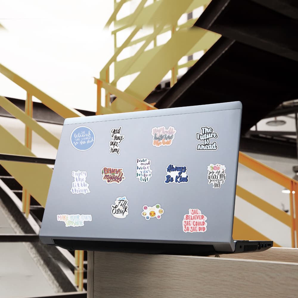 Sticker, suitcase, waterproof phone case, English letters 3