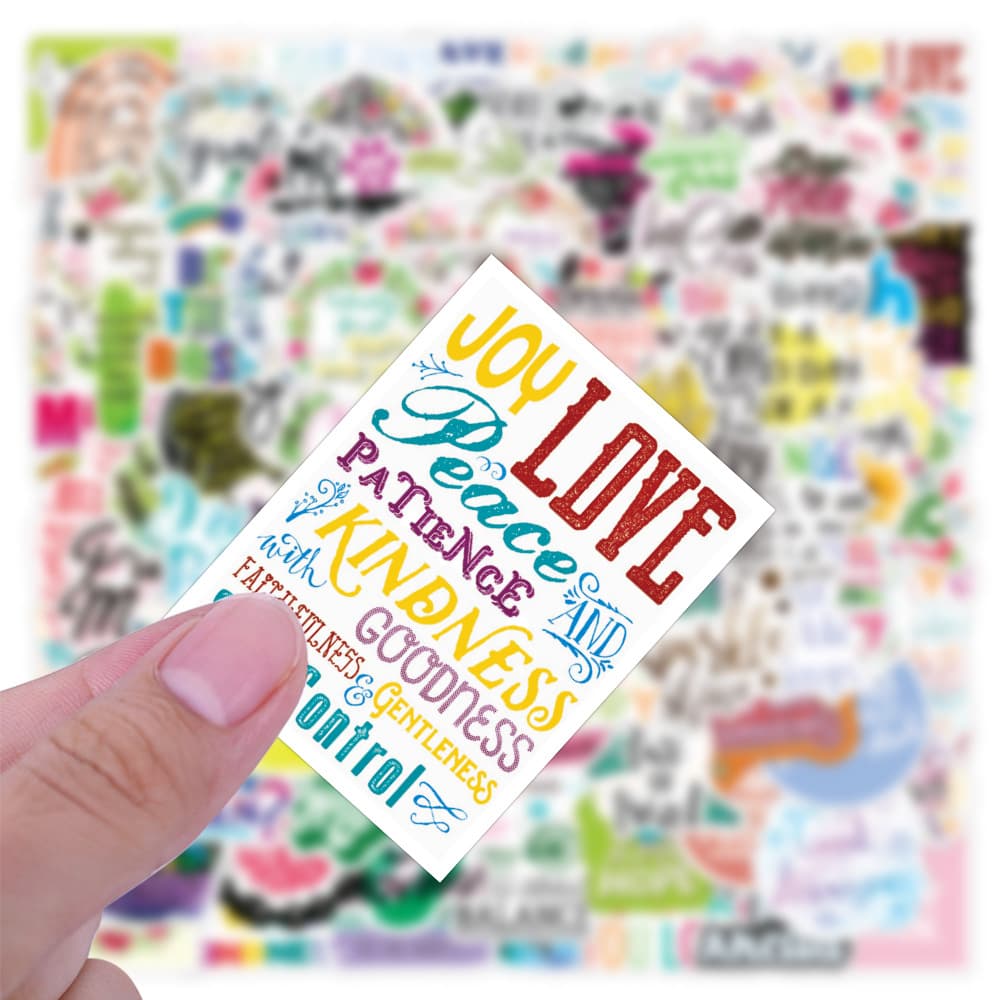 Sticker, suitcase, waterproof phone case, English letters 4