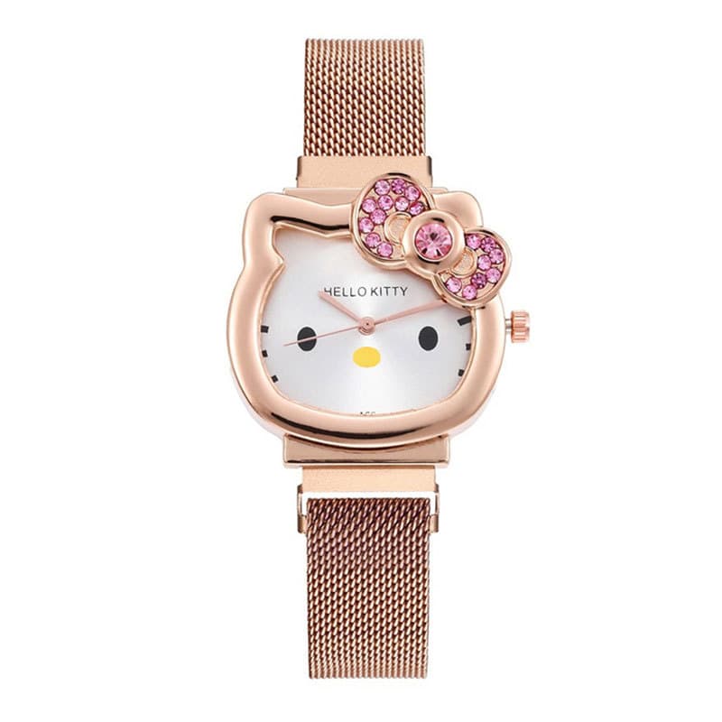 Swiss watch, women's watch with bow, cartoon strong magnet 4