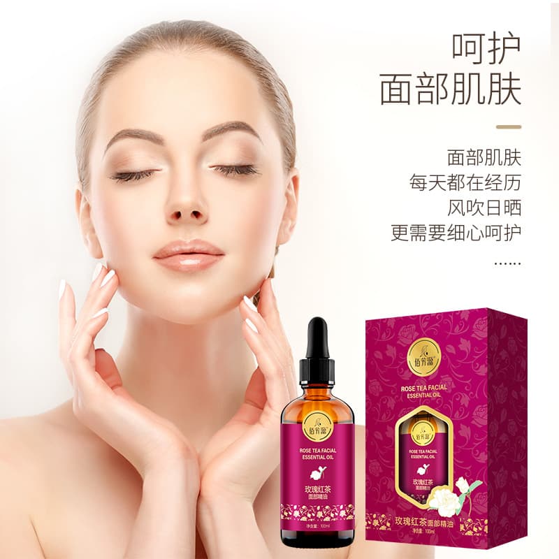 Massager contains rose for face, cosmetic oil for skin care, for beauty salons, (Physicals) 3