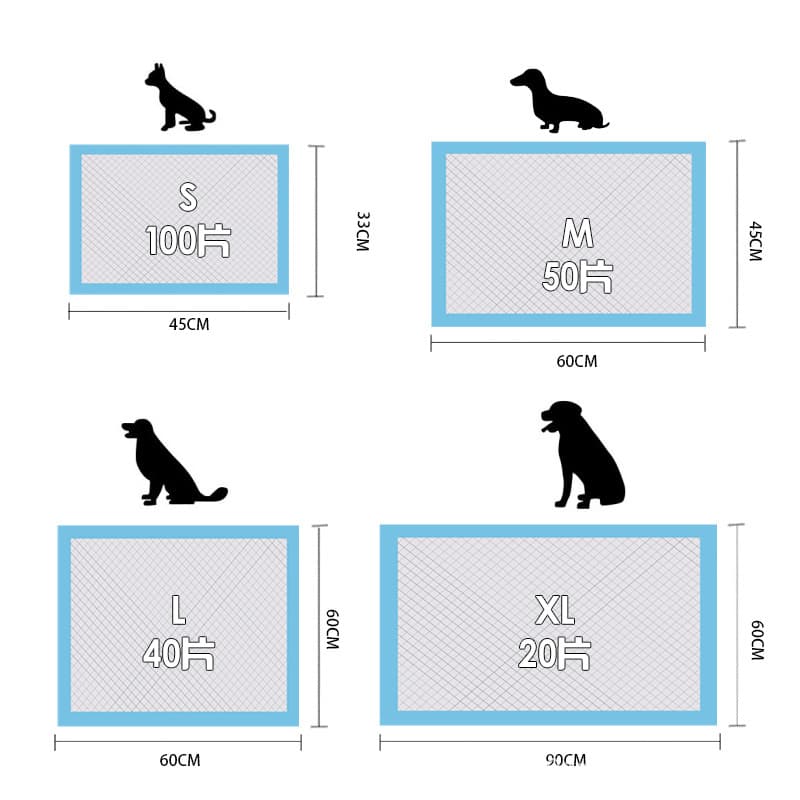 Large wholesale of pet diaper pads, thickened deodorizing dog diaper pads, pet diapers, disposable absorbent pads, diapers 2