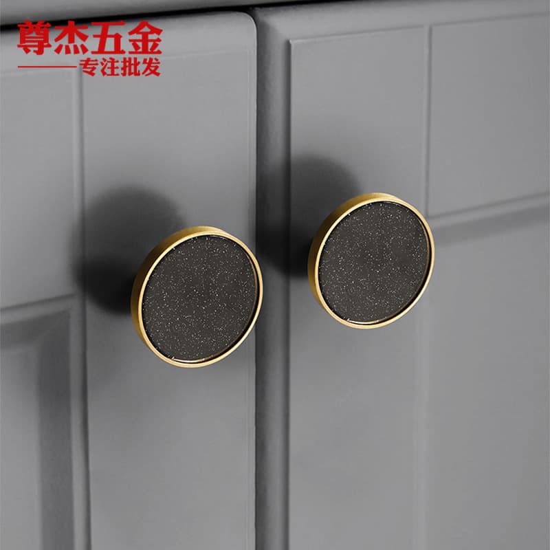 Bronze handle dot shell Handle handle creative pink single -hole children's room drawer cabinet wardrobe door copper handle 3