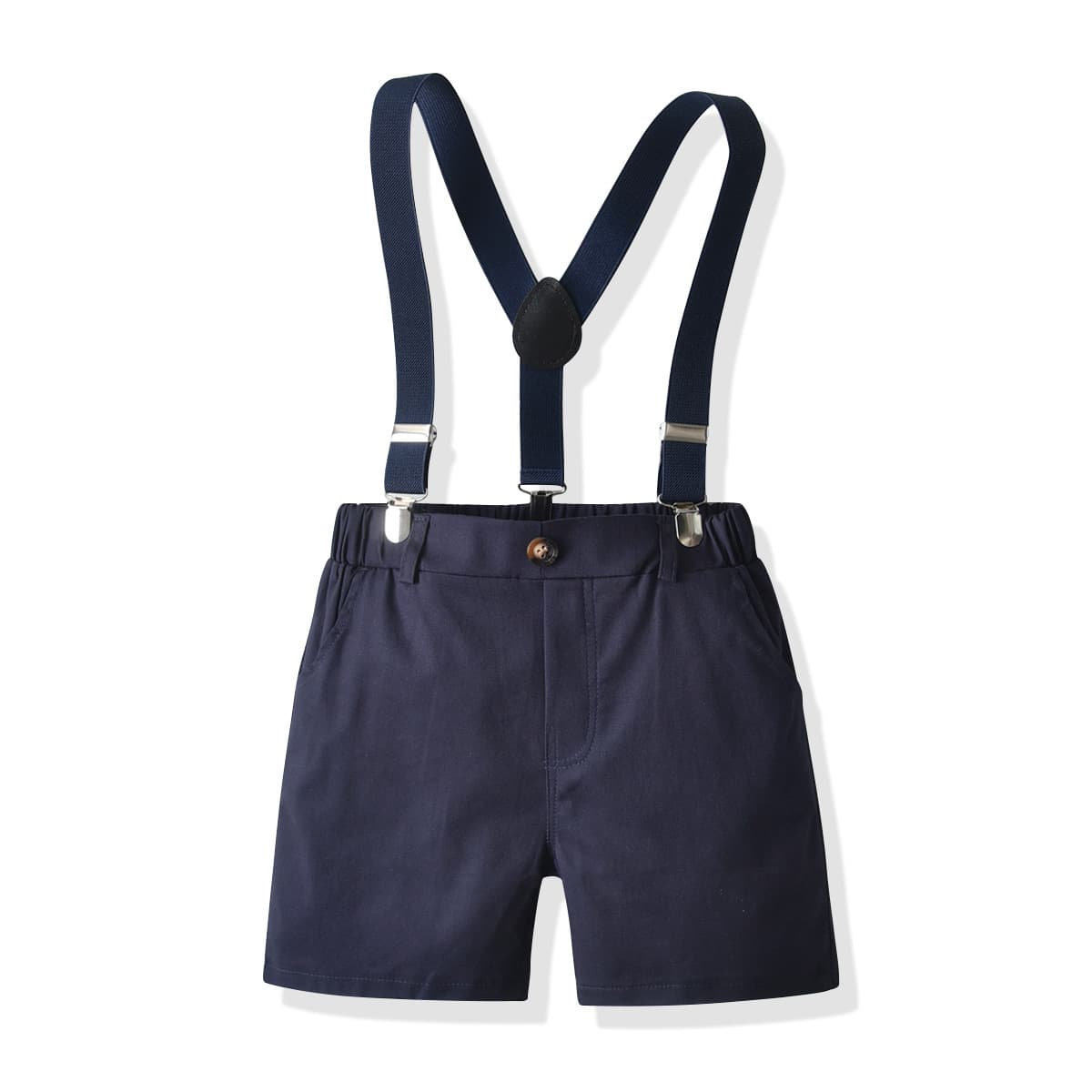 (Cross-border trading), summer shirt for boys, bow tie, suspenders, children's set 4