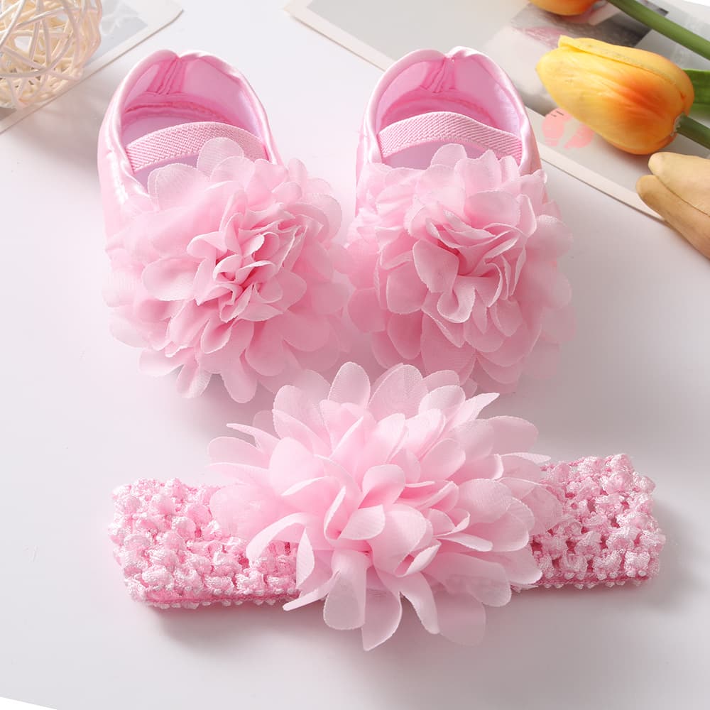 Non-slip children's keep warm cute set, European style, flowered, princess style, 12 month 2
