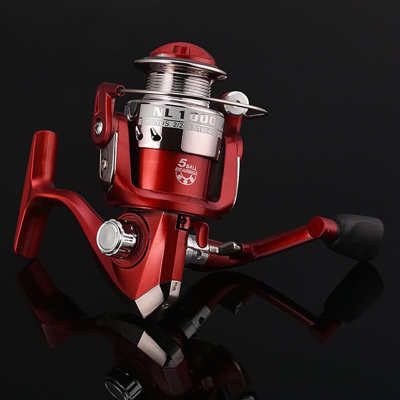 The left and right hand swaps the spinning wheel winter fishing wheel fishing wheel pole fishing wheel fishing gear semi -metal folding rocker fishing line 3