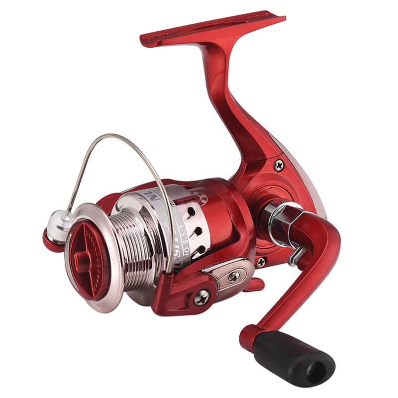 The left and right hand swaps the spinning wheel winter fishing wheel fishing wheel pole fishing wheel fishing gear semi -metal folding rocker fishing line 5