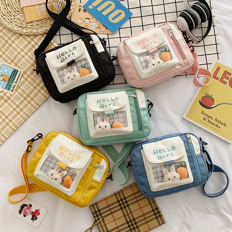 Shopping bag, Japanese fresh phone bag, cute one-shoulder bag