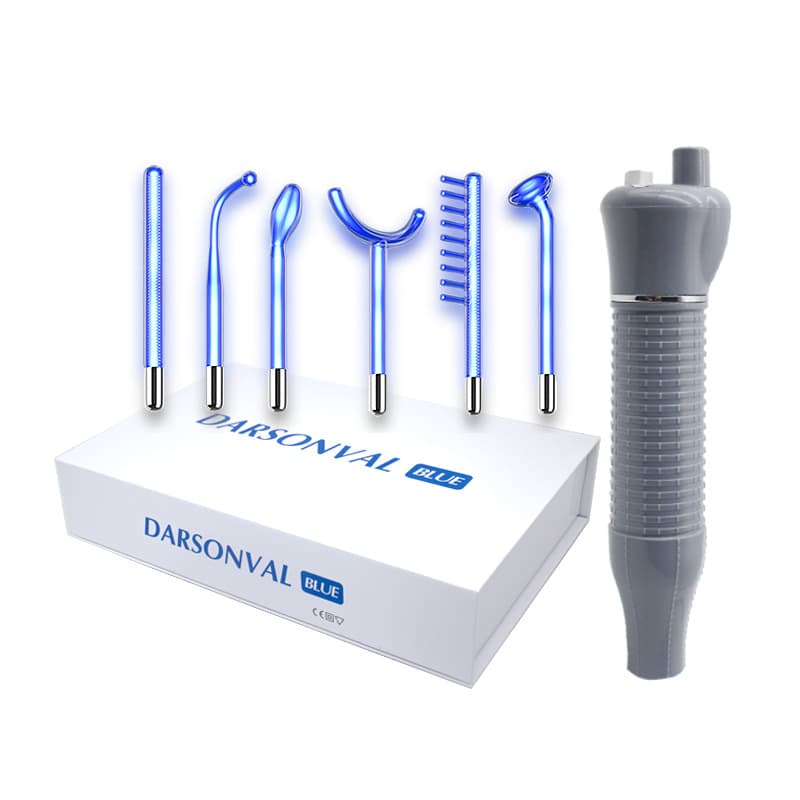 Darsonval Blu -ray high -poustone electrotherapy instrument 6 -piece high -frequency electrotherapy oxygen skin care, acne hair care, beauty instrument 2