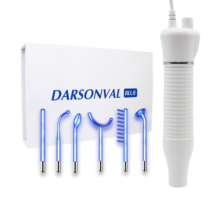 Darsonval Blu -ray high -poustone electrotherapy instrument 6 -piece high -frequency electrotherapy oxygen skin care, acne hair care, beauty instrument 3