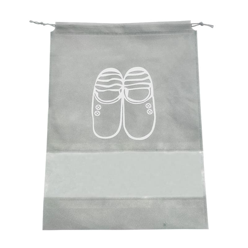 Shoe bag non-woven cloth, storage bag, storage system with zipper, (Physicals), drawstring 3