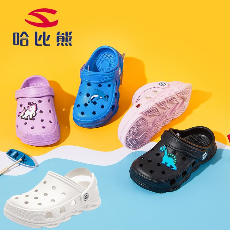 Lightweight children's summer mule, comfortable sandals, breathable Crocs-style slippers 1